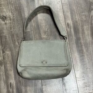 Ceri‎ Hoover Women's Grey Suede Crossbody Bag Magnetic Closure